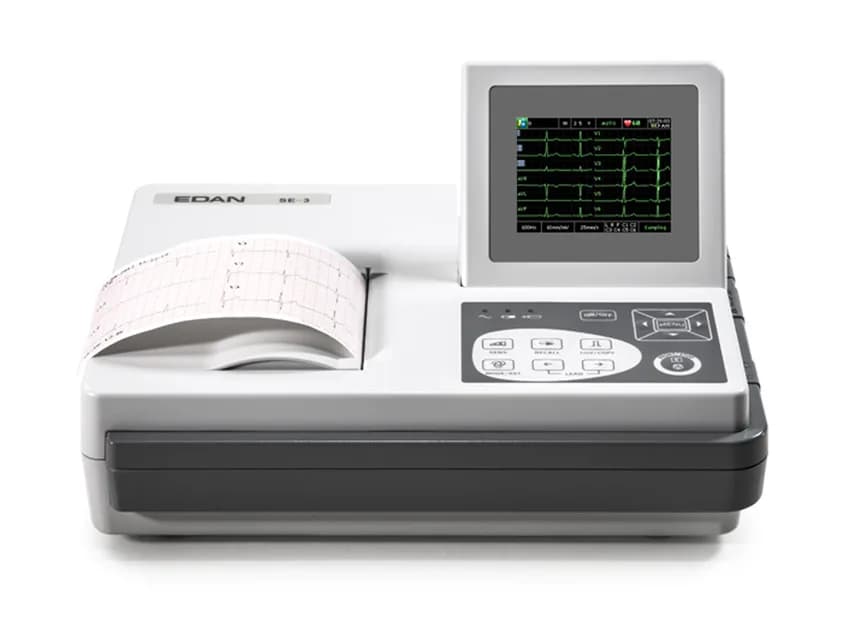 ECG EDAN SE-3 color - 3 canala cu monitor si interpretare