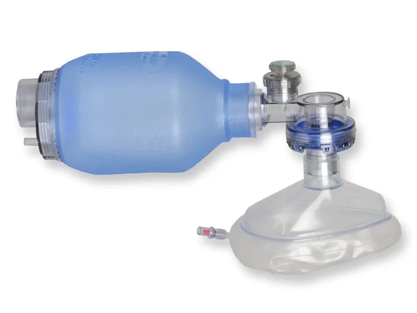 Resuscitator PVC pentru uz unic cu supapă pop-off