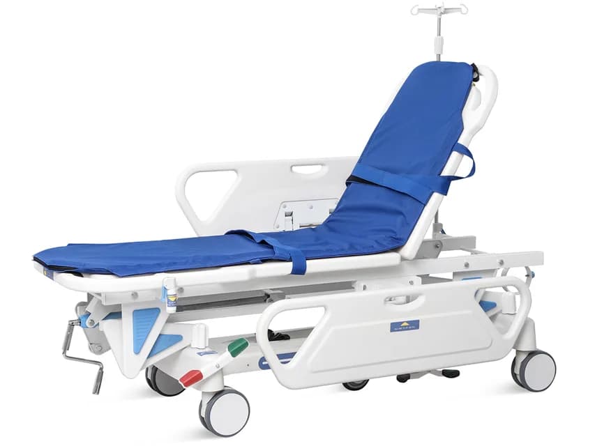 Carucior pacient reglabil pe inaltime