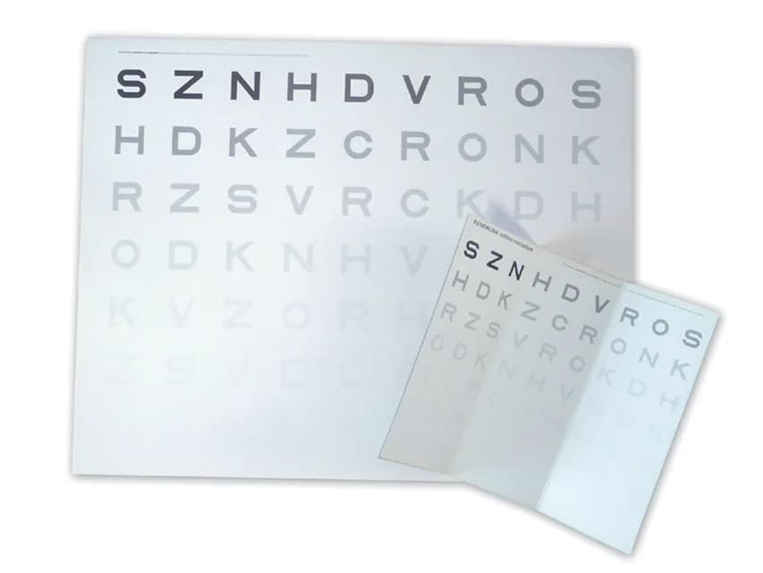Card sensibilitate la contrast - vedere distanta 3 m