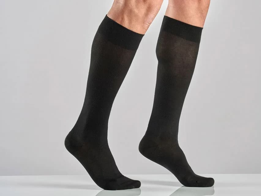 Sosete bumbac unisex - xxl - compresie medie - negru